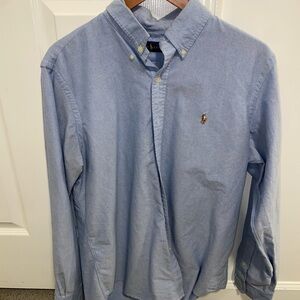 Ralph Lauren Men's Light Blue Button Down Shirt